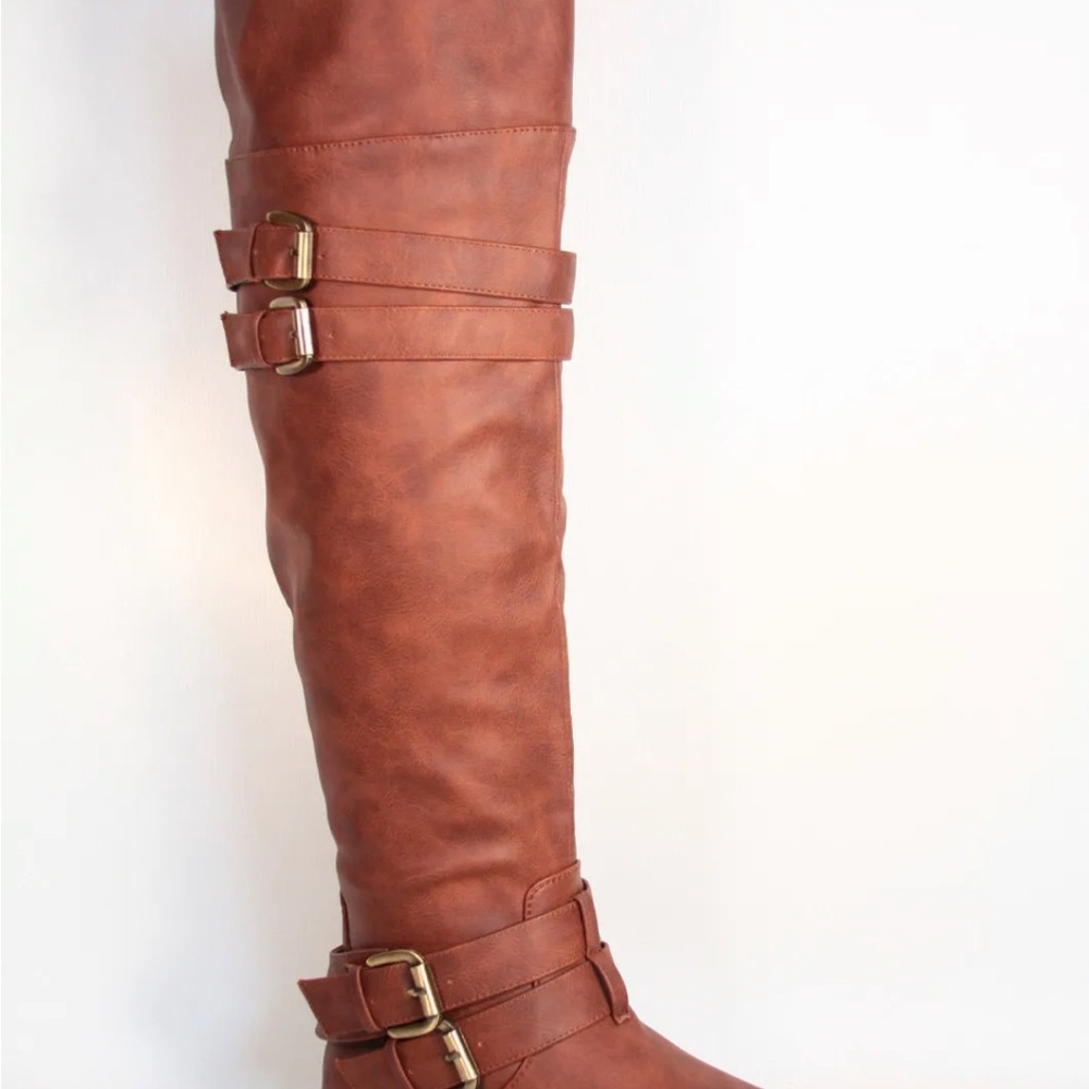 TOP MODA ..thigh high boots flats